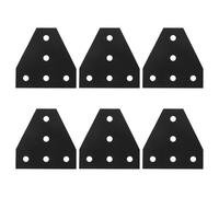 NULYLU 6pcs Aluminium T Shape Corner Brace Brackets with 5 Holes for Secure Connection and Compatibility with 2020 Aluminium Extrusion Profiles, for DIY Projects and 3D Printer Frames