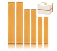 NULYLU 6pcs Big Elastics Bands Rubber Bands Heavy-duty Elasticity Yellow Rubber Straps for Plastic and Plaster Molds DIY Crafting Projects