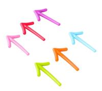 NULYLU 6pcs Colorful Arrow Fridge Magnets Sticker Refrigerator Stickers Cute Cartoon Decorative Magnetic Accessories for Refrigerator Decoration and Notifications Random Color