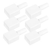 NULYLU 6pcs Empty Nail Polish Bottle Refillable Glass Varnish Bottles Brush for Manicure Nail Art for Travel and Small Gels