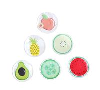 NULYLU 6pcs First Choice Fruit Eye Pads Gel Eye Mask Ice Packs for Fatigue Relief