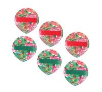 NULYLU 6pcs Floral Pattern Makeup Puff Soft Foundation Applicators for Effortless Blending for Liquid and Powder Makeup and Colors