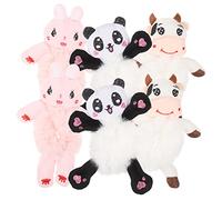 NULYLU 6pcs Fluffy Hair Ties Cartoon Animal Hair Scrunchies for Girls Women Girls Bands