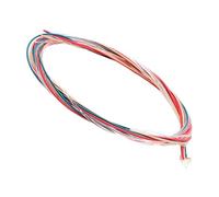 NULYLU 6pcs Multicolored Acoustic Guitar Strings Kit for Folk Guitar and Strong Replacement Musical Supplies for Sound for Lovers