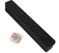 NULYLU 6pcs Pin Board Strips Bulletin Board Bar Strip 11.8x1.6inch Self Adhesive Felt Fix Pushpins Convenient to Use Wall Notice for Friends Simple Design Creative Practical