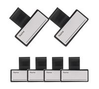 NULYLU 6pcs Portable Double-sided Stethoscope Identification Name Tags Clips Set for Medical Professionals, Lightweight Sturdy Name Labels for Nurses and Doctors