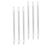 NULYLU 6pcs Quartz Tube Heaters Replacement Heating Element for Electric Stove with High Temperature Resistant Quartz and Ceramic Material, Easy Plugin Installation for Room and Living