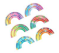 NULYLU 6pcs Sensory Calm Down Stickers for Phone and Computer, Adhesive Decompression Stickers with Good Touch Feeling, PVC and Peva Film Material, for DIY Use by Uneasy People