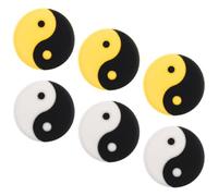 NULYLU 6pcs Silicone Tennis Racket Dampeners for Shock Absorption and Ending String Vibration, Assorted Colour Vibration Dampeners Suitable for Ages and Tennis Rackets