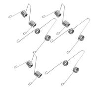 NULYLU 6pcs Silver Metal Trumpet Valve Springs Replacement Parts for Baritone Tuba Cornet with Versatile Function and Easy Installation for Practice and Performance