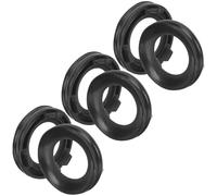 NULYLU 6pcs Small Black Hollow Gourd Base Stand 5cm Decorative Egg Carving Craft Display Pedestal for Home Décor and Ball Holder