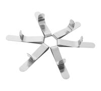 NULYLU 6pcs Stainless Steel Mousse Ring Clips Adjustable Cake Decorating Supplies Extensible Dessert Baking Rings for 6-10cm High Mousse Cake Mold