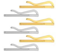 NULYLU 6pcs Vintage Alloy Money Clips for Men Wallets, Secure Cash Holding and Easy Installation, 75mm Spring Money Card Clips for Business Occasions and Wallet Repair Accessories
