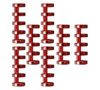 NULYLU 7pcs Five-Hole Binder Loose Leaf Binders Plastic Smooth Surface Convenient to Use Segmented Design for School and Office Memo Organization