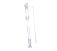 NULYLU 8 Hole Abs Plastic Recorder Instrument Cleaning Rod and English Manual for Beginner Music Enthusiasts