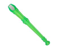 NULYLU 8-hole Soprano Descant Recorder Flute Green Abs Plastic Music Instrument for Beginners School Practice