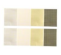 NULYLU 8 Sheets Lip Gloss Tube Labels Gloss Finish and Ink, Paper Self-Adhesive Stickers for Arts and Crafts Packaging and Candle Decoration, Assorted Colour Coding Labels Random Color