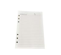 NULYLU 80 Sheets A5 Loose Leaf Filler Paper with 6-Hole Punch, Smooth Writing Replacement Refill for 6 Ring Loose Leaf Notebook Or Planner, for Notes Taking and Diary Use