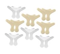 NULYLU 8pairs Invisible Shoe Heel Pads Transparent Shape Heel Cushions for Loose Shoes Self-Adhesive Sweat-Absorbent Comfortable and Skin-Friendly Inserts to Prevent Blisters and