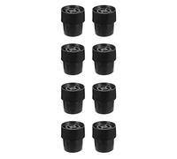 NULYLU 8pcs Anti-skid Latex Trampoline Leg Caps Professional Replacement Covers for Outdoor Use, Black Trampoline Accessory Pads for Tables and Sports Equipment