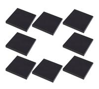 NULYLU 8pcs Memo Sticky Paper Memo Pads Black Thick Paper Self-adhesive Can Be Pasted Repeatedly Writes Smoothly for Office and Library Use