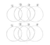NULYLU 8pcs Ukulele Nylon String Set Bright Nylon Strings Replacement for Ukulele with 0.24mm to 0.34mm Thickness and Musical Instruments