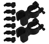 NULYLU 8pcs Universal Cane Holder for Mobility Scooter and Wheelchair, Reliable Plastic Walking Stick Accessories Clamp for Older Adults, Compatible with Electric Scooters and Walkers