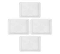 NULYLU Acid Alkali Resistant Laboratory Sample Trays 4Pcs Plastic Spill Containment 24.6X18.5X2.7Cm for Chemistry Lab Experiments and Teaching Supplies