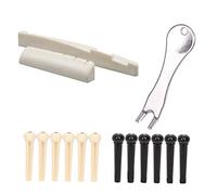 NULYLU Acoustic Guitar Kit Woody Pull String Tool for Guitar Pegs Electric Acoustic