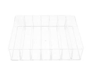 NULYLU Acrylic Eyeshadow Organizer Storage Box Ultra-thin Design and Compartment Layout for Classifying Eyeshadow Palettes, for Cabinets and Dressing Tables, for Friends Who like Making