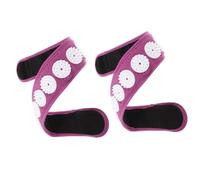NULYLU Adjustable Acupressure Headband Wrap for Head and Neck Massage 2pcs Portable Abs and Polyester Acupuncture Strap to Relieve Tension, for Yoga and Meditation Relaxation