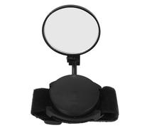 NULYLU Adjustable Bike Rear View Mirror, Wrist Strap Convex Mirror Designed for Cycling and Mountain Road Riding