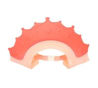 NULYLU Adjustable Red Children Hair Wash Hat Baby Shower Hair Cap Waterproof Shampoo Shield Bathing Visor for Toddlers and Infants
