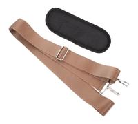 NULYLU Adjustable Shoulder Strap Bag Strap Nylon Brown 58.9 Inch Non-slip Padded Replacement for Tool Box Laptop Messenger Bag Travel Study