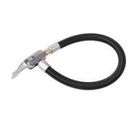 NULYLU Air Inflator Extension Tube Locking Air Chuck for Vehicle Motorcycle Black Rubber Metal Compatible with Standard Valve Convert Twist-on to Lock-on Connection Converting