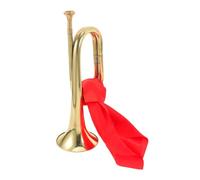 NULYLU Alloy Horn Bugle Wind Instrument for Beginner Boys and Girls Music Instrument for Outdoor Play for School Band Practice
