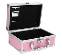 NULYLU Aluminum Alloy Makeup Organizer Case Portable Tool Box for Instruments Accessories Lightweight Design for Makeup Artists Stylists Versatile Storage for Travel Everyday Use