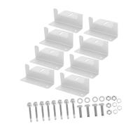 NULYLU Aluminum Alloy Solar Panel Mounting Bracket Sturdy Z Shaped Holder for Outdoor Rv Boat Household Use Weather Resistant with Kit Compatible with Various Solar Panel Models