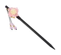 NULYLU Ancient Style Handmade Hairpin Vintage Floral Headdress Elegant Cosplay Accessory for Women Delicate Four-leaf Design for Traditional and Festive Occasions