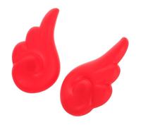 NULYLU Angel Wings Decoration for Motorcycle Helmet 1 Pair Red Decorative Wings Cute Helmet Accessories for Women Stylish Cycling Gear