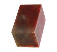 NULYLU Art Ink Stamp Chinese Seal Stone Thickened Stone Material Brown Delicate Safe Not Easy to Crack for Calligraphy Friends