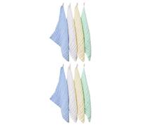NULYLU Baby Washcloths with 6 Layers Cotton 8pcs Multi-Purpose Absorbent Face Towels Soft and Skin-Friendly, the Go a Place Mat for Toddlers