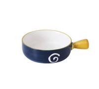 NULYLU Baking Bowl Ceramic Bowl 8.5in Round Multiuse High Temperature Resistance Beautiful Appearance Fine Workmanship Kitchen Tableware for Home Baking and Serving