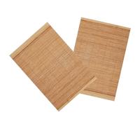 NULYLU Bamboo Heat Resistant Placemats 2Pcs 30X20Cm Non-Slip Insulated Table Mats for Kitchen and Tea Ceremony