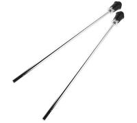 NULYLU Bass Drum Legs 39cm Heavy Duty Non-slip Rubber Floor Drum Stand Feet with Secure Lock Nuts and Percussion Instrument Accessories