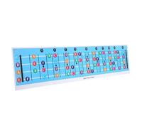 NULYLU Bass Guitar Chord Practice Chart Music Theory Guide for Beginners Four-string Scale and Chord Poster Finger Guide for Learning Bass Guitar