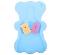 NULYLU Bath Sponge Cushion Pad for Newborns, Skin-Friendly Pu Sponge with Cartoon Shape, Soft Non-Slip Bath Mat for Safe Bathing a Random Color