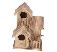 NULYLU Bird House Nesting Cottage Wooden Parakeet Nesting Villa Garden Bird House for Australian Parrots