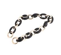 NULYLU Black Acrylic and Alloy Shoulder Bag Chain Replacement Purse Chain Strap, Practical and Not Easy to Fade, Classic Fashion Design for Handbag Accessories