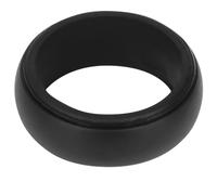 NULYLU Black Silicone Ring for Men and Women, Latex Free and Tear Resistant Sport Accessory, Sturdy Silicone Finger Ring for Athletes and Physical Therapy Patients